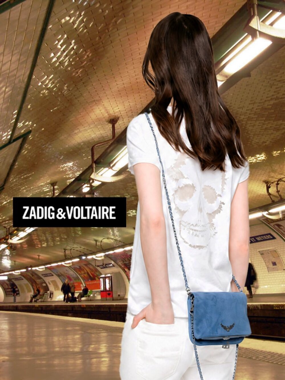 Story Skull Fishnet T-shirt: white